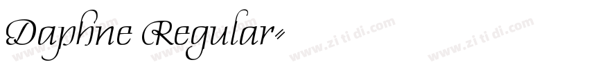 Daphne Regular字体转换